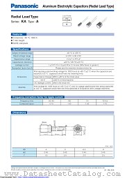 ECEA1CKA100E datasheet pdf Panasonic