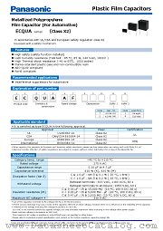 ECQUAAF105TA datasheet pdf Panasonic