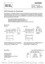 TBA120A datasheet pdf Siemens