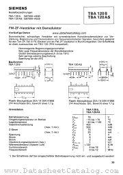 TBA120AS datasheet pdf Siemens