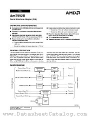 AM7992BJCTR datasheet pdf Advanced Micro Devices