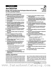 AM79C970AVC datasheet pdf Advanced Micro Devices