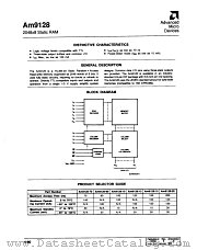 AM9128-200BJA datasheet pdf Advanced Micro Devices
