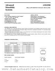 AMS2908CD-3.3 datasheet pdf Advanced Monolithic Systems