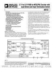 AD723ARU-EVAL datasheet pdf Analog Devices