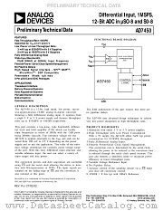AD7450BM datasheet pdf Analog Devices