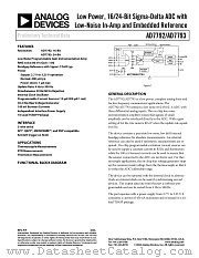 AD7793B datasheet pdf Analog Devices