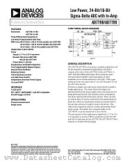 AD7799B datasheet pdf Analog Devices