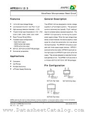 APR3012-17BI-TR datasheet pdf ANPEC Electronics Corporation