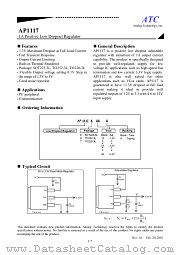 AP1117D37A datasheet pdf ATC Analog Technology