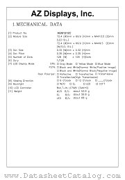 AGM1212C-RCGBD-T datasheet pdf AZ Displays