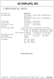 AGM1212E-FLGTS-T datasheet pdf AZ Displays