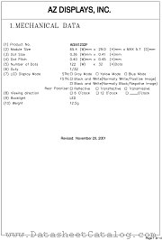 AGM1232F-RLGTD-T datasheet pdf AZ Displays
