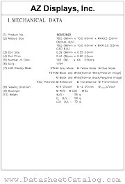 AGM1264D-MLBTW-T datasheet pdf AZ Displays