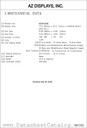 AGM1264E-RNBBS-T datasheet pdf AZ Displays