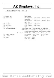 AGM1532A-NLFBD-T datasheet pdf AZ Displays