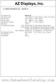 AGM2412B-NCYBD-T datasheet pdf AZ Displays