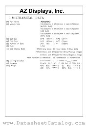 AGM2464D-NE-YTH-T datasheet pdf AZ Displays
