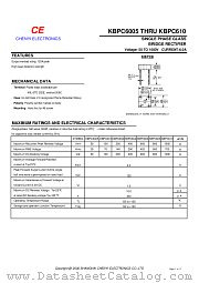 KBPC6005 datasheet pdf Chenyi Electronics