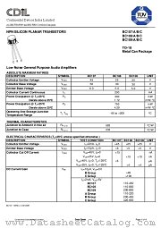 BC108C datasheet pdf Continental Device India Limited