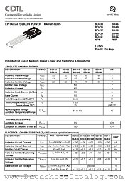 BD442 datasheet pdf Continental Device India Limited