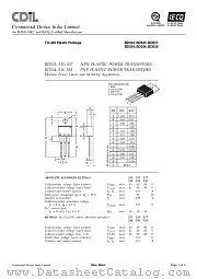 BD537 datasheet pdf Continental Device India Limited
