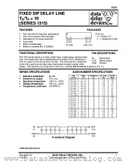 1515-60A datasheet pdf Data Delay Devices Inc