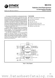 MAS1916CE datasheet pdf Dynex Semiconductor