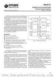 MAQ28151LE datasheet pdf Dynex Semiconductor