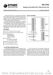 MAS17502FE datasheet pdf Dynex Semiconductor