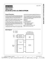 NMC27C64QE200 datasheet pdf Fairchild Semiconductor