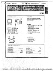 MCT272 datasheet pdf General Instruments
