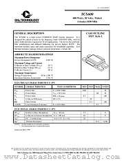 TCS600 datasheet pdf GHz Technology