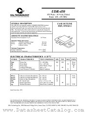 UDR-450 datasheet pdf GHz Technology