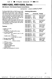 HM514260LJP-8 datasheet pdf Hitachi Semiconductor