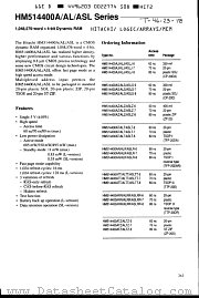HM514400ASLZ-8 datasheet pdf Hitachi Semiconductor
