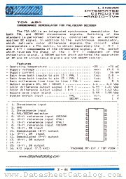 TCA650 datasheet pdf IPRS Baneasa