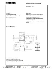 AM2520MBC02 datasheet pdf Kingbright Electronic