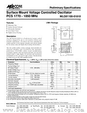MLO81100-01810 datasheet pdf MA-Com