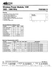 PHM1880-15 datasheet pdf MA-Com