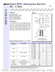 SW15-0314 datasheet pdf MA-Com