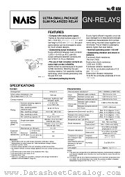 AGN200A09Z datasheet pdf Matsushita Electric Works(Nais)
