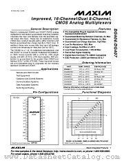 DG407DN datasheet pdf MAXIM - Dallas Semiconductor