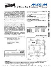 MAX3550CGM datasheet pdf MAXIM - Dallas Semiconductor