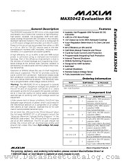 MAX5042EVKIT datasheet pdf MAXIM - Dallas Semiconductor