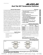 MAX6508UTP1E-T datasheet pdf MAXIM - Dallas Semiconductor