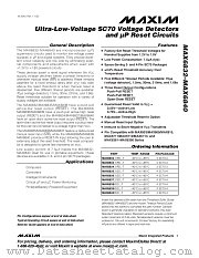 MAX6834VXRD3-T datasheet pdf MAXIM - Dallas Semiconductor