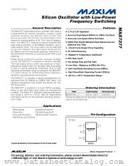 MAX7377AXTP-T datasheet pdf MAXIM - Dallas Semiconductor