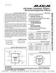 MAX7404CSA datasheet pdf MAXIM - Dallas Semiconductor