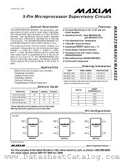 MAX825MEUK datasheet pdf MAXIM - Dallas Semiconductor